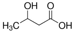 Structure of β-Hydroxybutyric Acid CAS 300-85-6