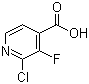 Structure of 2-Chloro-3-fluoropyridine-4-carboxylic acid CAS 628691-93-0