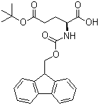 Structure of Fmoc-Glu(OtBu)-OH CAS 71989-18-9