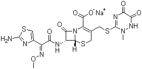 Structure of Ceftriaxone Sodium Sterile CAS 74578-69-1
