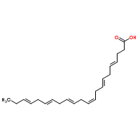 structure of Docosahexaenoic acid(DHA- FA) CAS 25167-62-8 or 6217-54-5