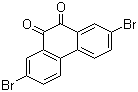 structure of 2,7-dibromo-phenanthrene-9,10-dione CAS 84405-44-7