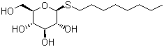 structure of Octyl thioglucoside CAS 85618-21-9