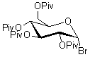 structure of 2,3,4,6-Tetra-O-Pivaloyl-α-D-GlucopyranosylBromide CAS WUNA-0003