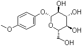 structure of 4-Methoxyphenyl beta-D-glucopyranoside CAS 6032-32-2