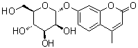 structure of 4-Methylumbelliferyl alpha-D-mannopyranoside CAS 28541-83-5