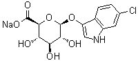 structure of 6-CHLORO-3-INDOLYL-BETA-D-GLUCONORIDE SODIUM SALT CAS 216971-56-1