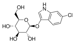 structure of 6-Chloro-3-indoxyl-beta-D-glucopyranoside CAS 159954-28-6