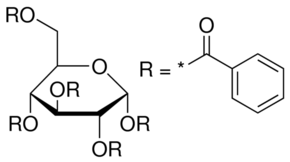 structure of ALPHA-D-GLUCOPYRANOSEPENTABENZOATE CAS 22415-91-4