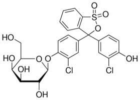structure of Chlorophenol Red-beta-D-galactopyranoside CAS 99792-79-7