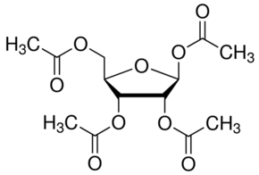 structure of beta-D-Ribofuranose1,2,3,5-tetraacetate CAS 13035-61-5