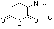 structure of 3-Amino-2,6-piperidinedione hydrochloride CAS 24666-56-6(2686-86-4)