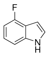 structure of 4-Fluoroindole CAS 387-43-9