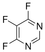 structure of 4,5,6-Trifluoropyrimidine CAS 17573-78-3
