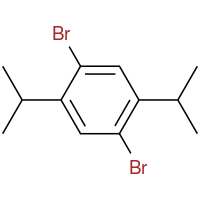 Structure of 1,4-dibromo-2,5-diisopropylbenzene CAS 40787-47-1