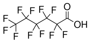 structure of Undecafluorohexanoic acid CAS 307-24-4