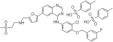 Structure of Lapatinib ditosylate CAS 388082-77-7