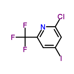 Structure of 2-CHLORO-4-IODO-6-(TRIFLUOROMETHYL)PYRIDINE CAS 205444-22-0