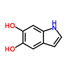 Structure of 5,6-Dihydroxyindole CAS 3131-52-0
