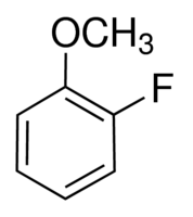 Structure of 2-Fluoroanisole CAS 321-28-8