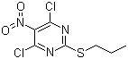 Structure of 4,6-Dichloro-5-nitro-2-propylthiopyrimidine CAS 145783-14-8