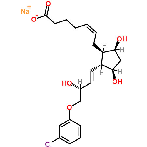 Structure of (+)-Cloprostenol Sodium CAS 62561-03-9