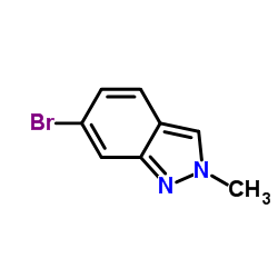 Structure of 6-Bromo-2-methyl-2H-indazole CAS 590417-95-1