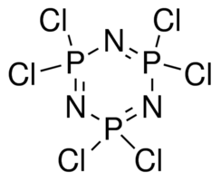 Structure of Hexachlorophosphazene CAS 940-71-6