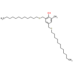 Structure of 2,4-Bis(dodecylthiomethyl)-6-methylphenol CAS 110675-26-8