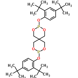 Structure of Bis(2,4-di-tert-butylphenyl) pentaerythritol Diphosphite CAS 26741-53-7