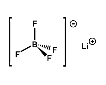 Structure of Lithium tetrafluoroborate CAS 14283-07-9