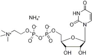 Structure of Uridine diphosphate Choline sodium salt