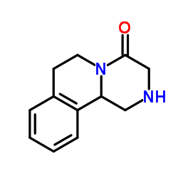 Structure of 1,2,3,6,7,11beta-hexahydro-4H-pyrazino[2,1-alpha]isoquinoline-4-one CAS 61196-37-0