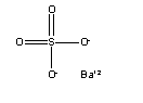 Structure of Barium sulfate CAS 7727-43-7