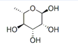 Structure of L-rhamnopyranose CAS 3615-41-6