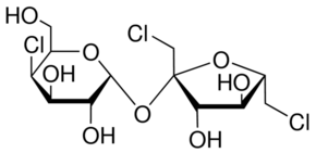 Structure of Sucralose CAS 56038-13-2