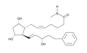 Structure of Methylamido Dihydro Noralfaprostal CAS 155206-01-2