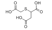 Structure of 2-(Carboxymethylthio)succinic acid CAS 99-68-3
