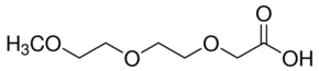 Structure of 2-(2-(2-methoxyethoxy)ethoxy) acetic acid CAS 16024-58-1