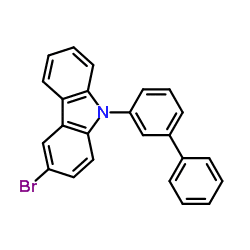 Structure of 9-[1,1'-Biphenyl]-3-yl-3-bromo-9H-carbazole CAS 1428551-28-3