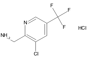 structure of (3-chloro-5-(trifluoromethyl)pyridin-2-yl)methanamine CAS 326476-49-7