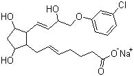Structure of DL-Cloprostenol Sodium CAS 55028-72-3