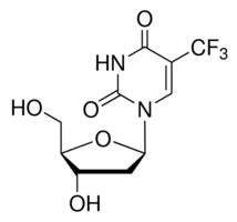 Structure of Trifluridine CAS 70-00-8
