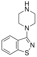 Structure of 3-(1-Piperazinyl)-1,2-benzisothiazole CAS 87691-87-0