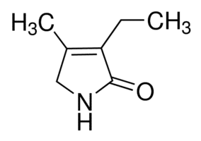 Structure of 3-Ethyl-4-methyl-3-pyrrolin-2-one CAS 766-36-9