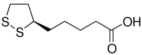 Structure of R-(+)-alpha-Lipoic acid CAS 1200-22-2