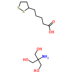 Structure of R-alpha-Lipoic acid tromethamine salt CAS 14358-90-8
