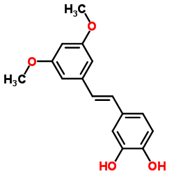 Structure of 3'-Hydroxypterostilbene CAS 475231-21-1