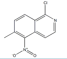 Structure of 1-Chloro-6-Methyl-5-Nitroisoquinoline CAS 943606-84-6
