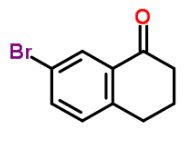 Structure of 7-Bromo-1-tetralone CAS 32281-97-3